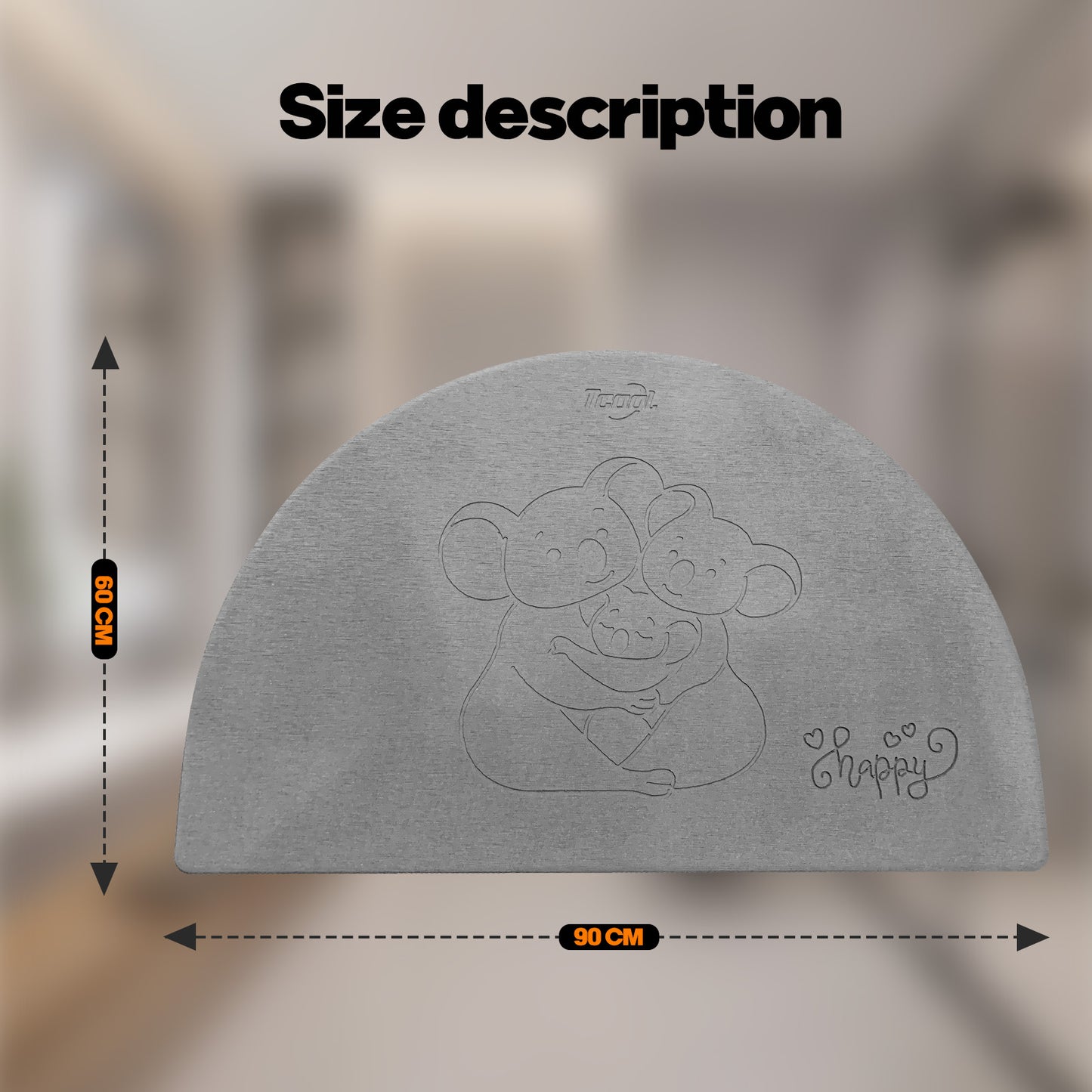 Bathroom diatomite mat
