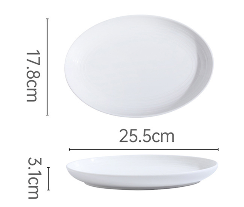 White Streamline Bowl Porcelain
