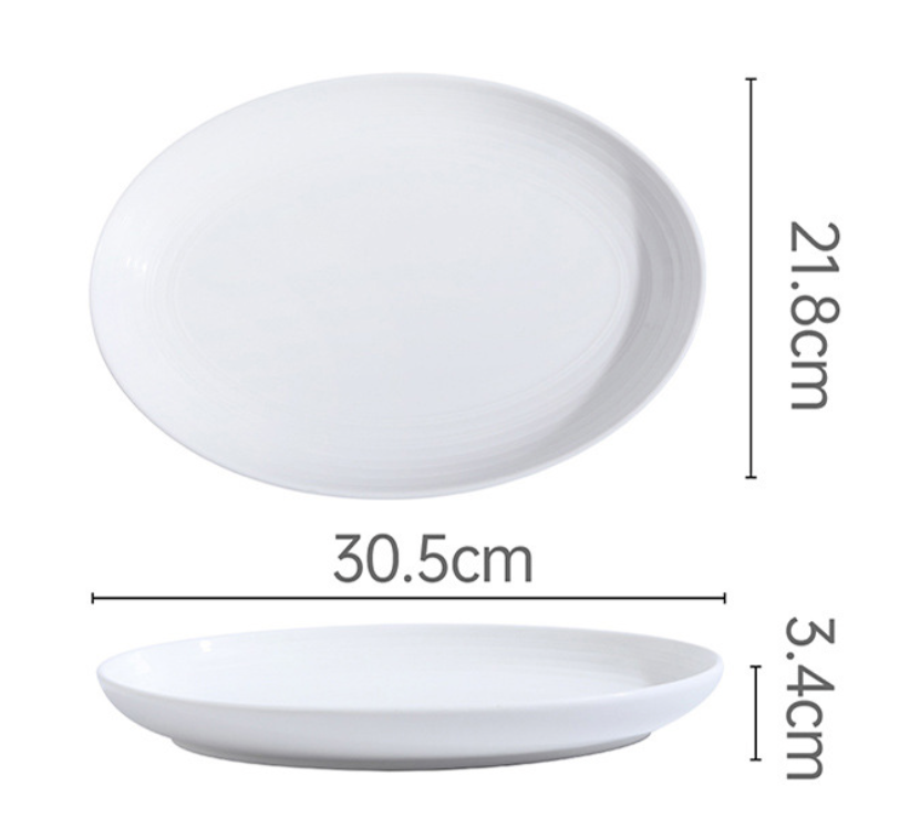 White Streamline Bowl Porcelain