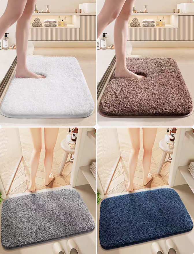 Bathroom fleece mat