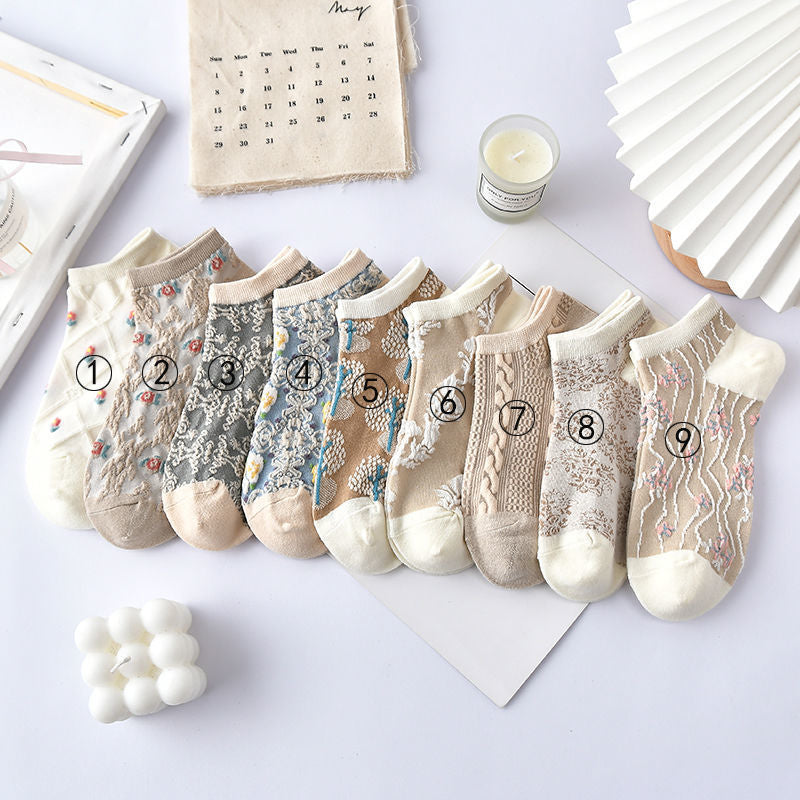 women's Japanese style boat socks