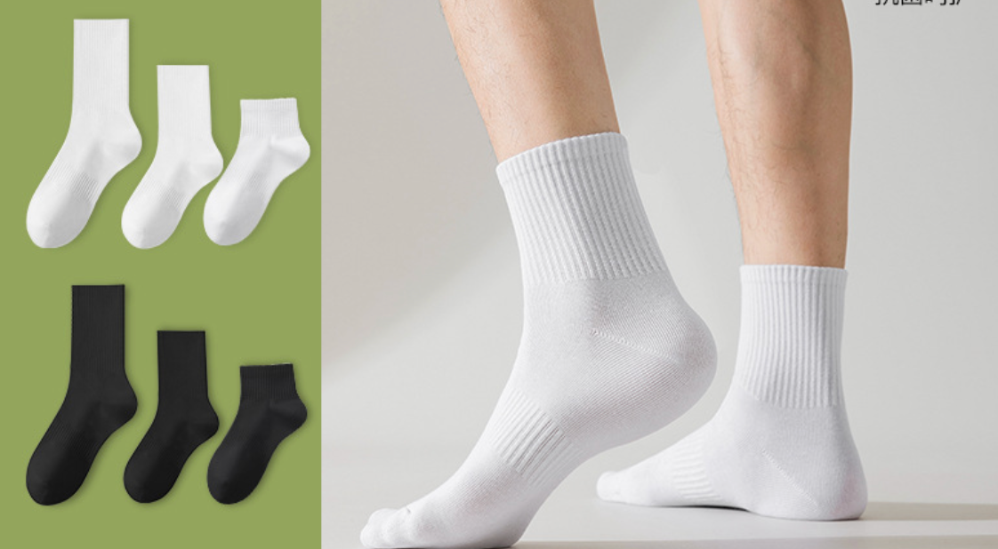 men's cotton tube sock