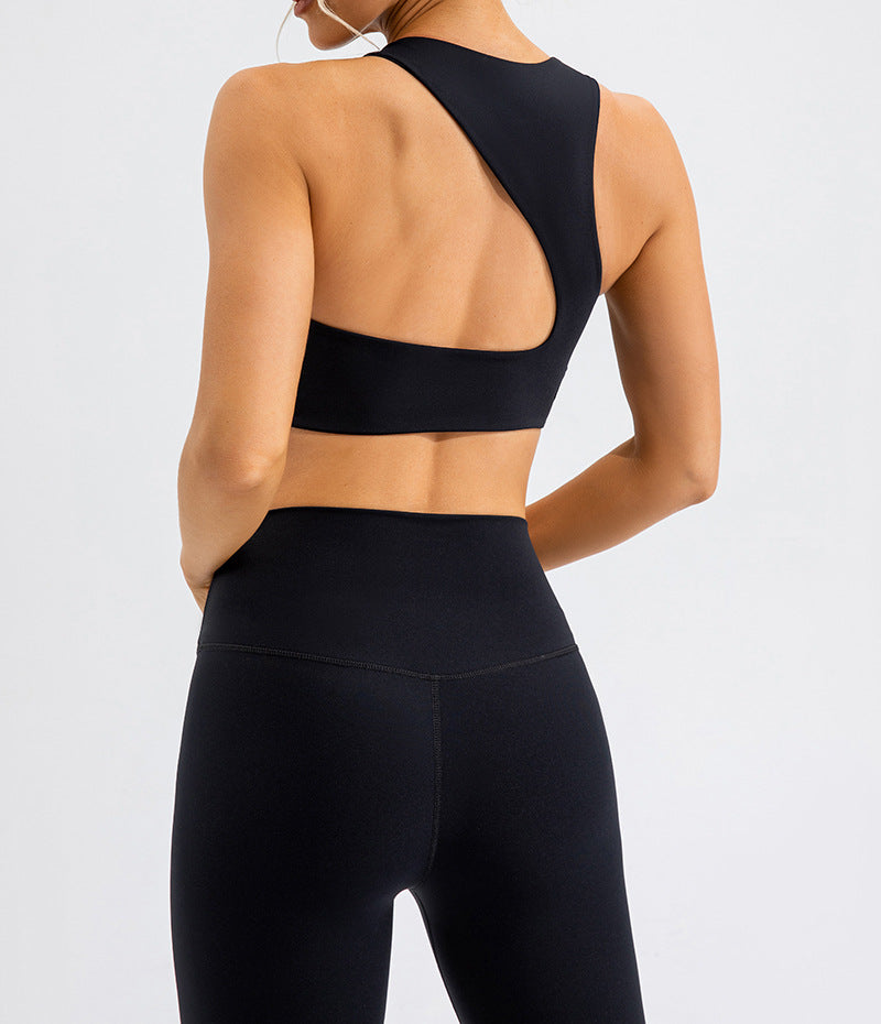 Women's high-support yoga sports bra