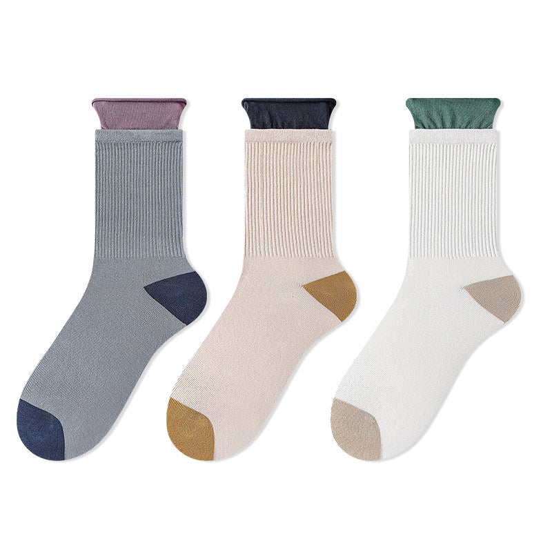 3 Pairs women's cotton antibacterial socks