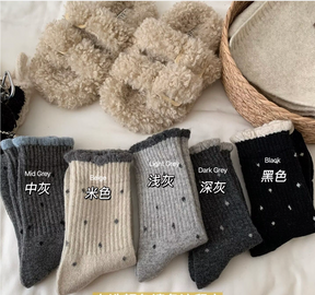 women's wool blend mid-calf socks
