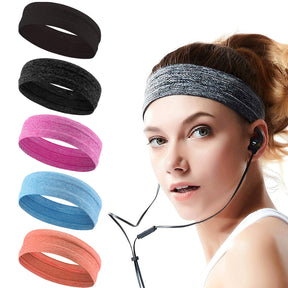 Non-slip silicone sports hairband