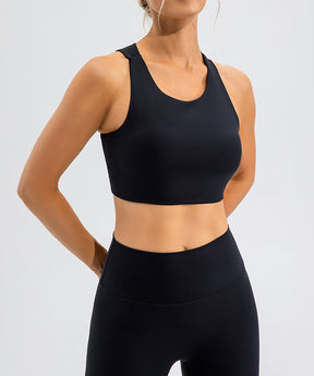 Women's high-support yoga sports bra