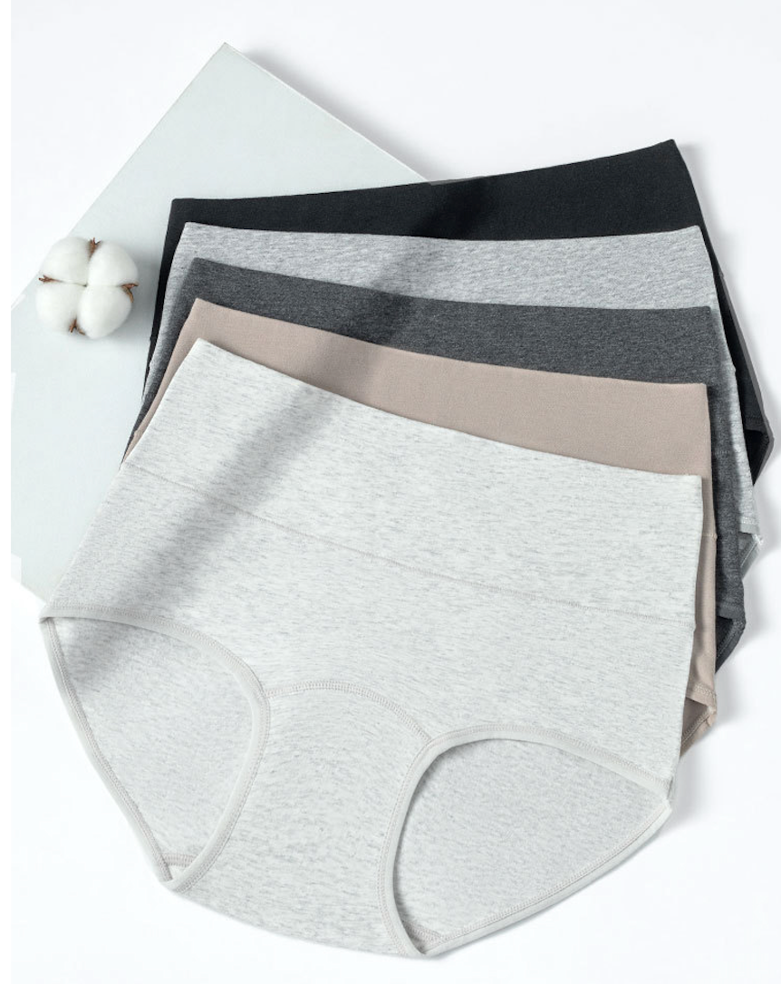 Women's high-waist antibacterial cotton underwear