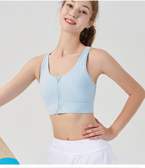 Women's front-zip yoga vest