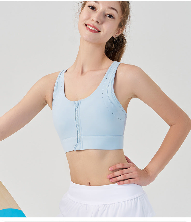 Women's front-zip yoga vest