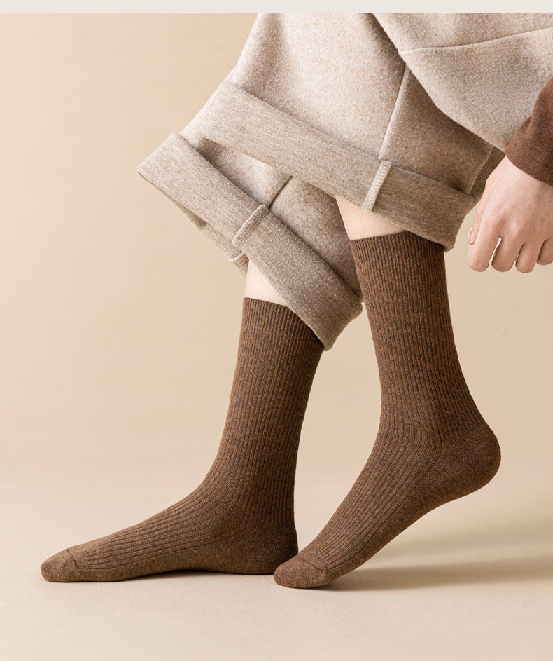 women's cotton knee-high socks