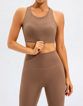 Women's high-support yoga sports bra