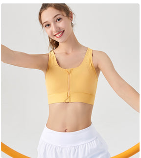 Women's front-zip yoga vest