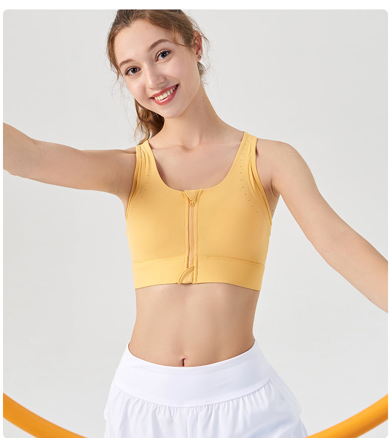 Women's front-zip yoga vest