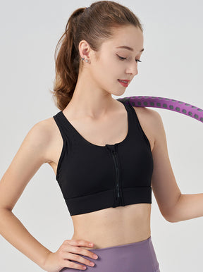 Women's front-zip yoga vest