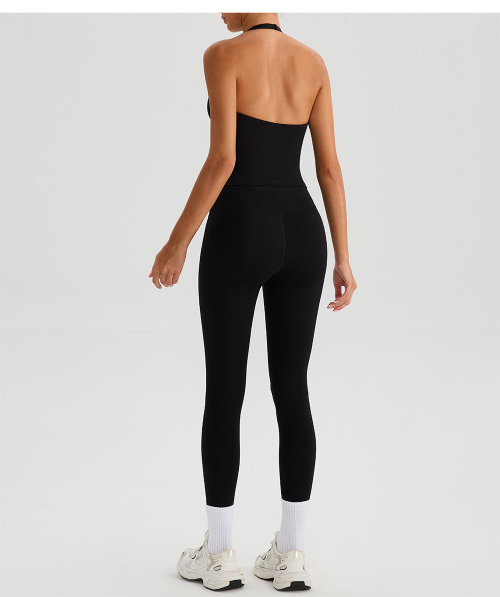Women's v-neck sports bra top, Push-Up Support
