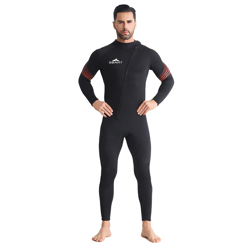 3MM front-zip men's wetsuit