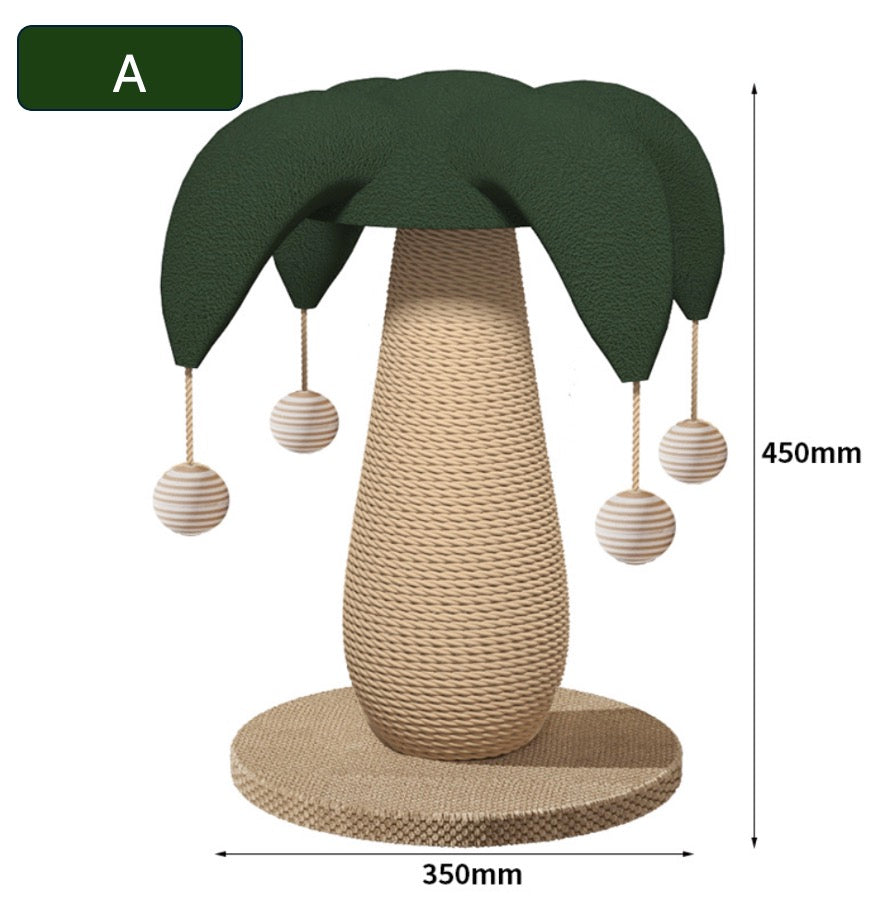 Sisal cat scratching mushroom shape