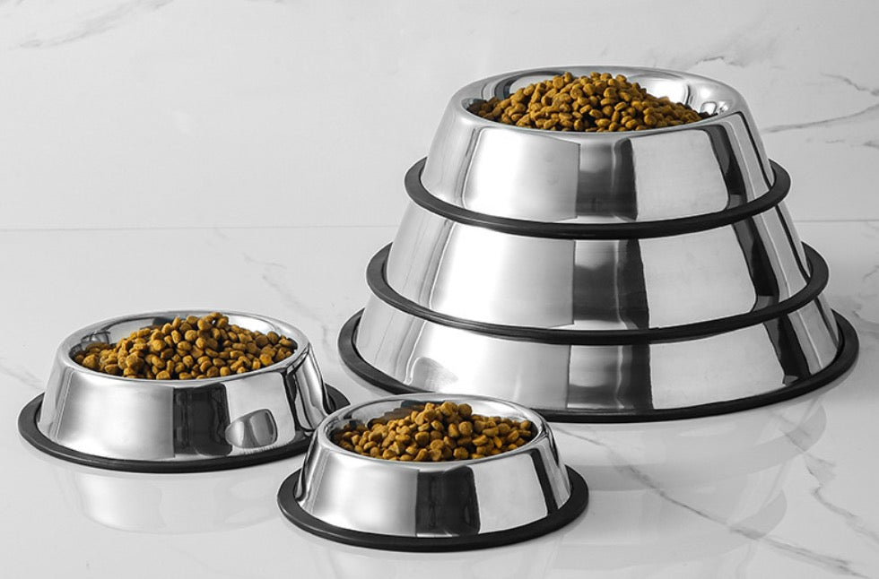 Stainless steel pet bowl