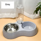 Dual-purpose pet water and food dispenser for cats and dogs