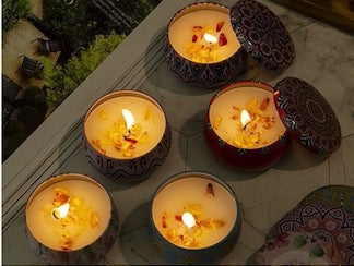 Aluminum can scented candle
