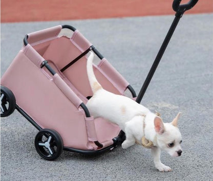 Foldable pet stroller