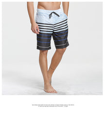 Men’s Quick-Dry Beach Shorts – Loose Fit Five-Point Swim Trunks (Plus Size Available)