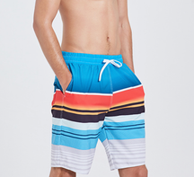 Men’s Quick-Dry Beach Shorts – Loose Fit Five-Point Swim Trunks (Plus Size Available)
