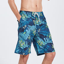Men’s Quick-Dry Beach Shorts – Loose Fit Five-Point Swim Trunks (Plus Size Available)