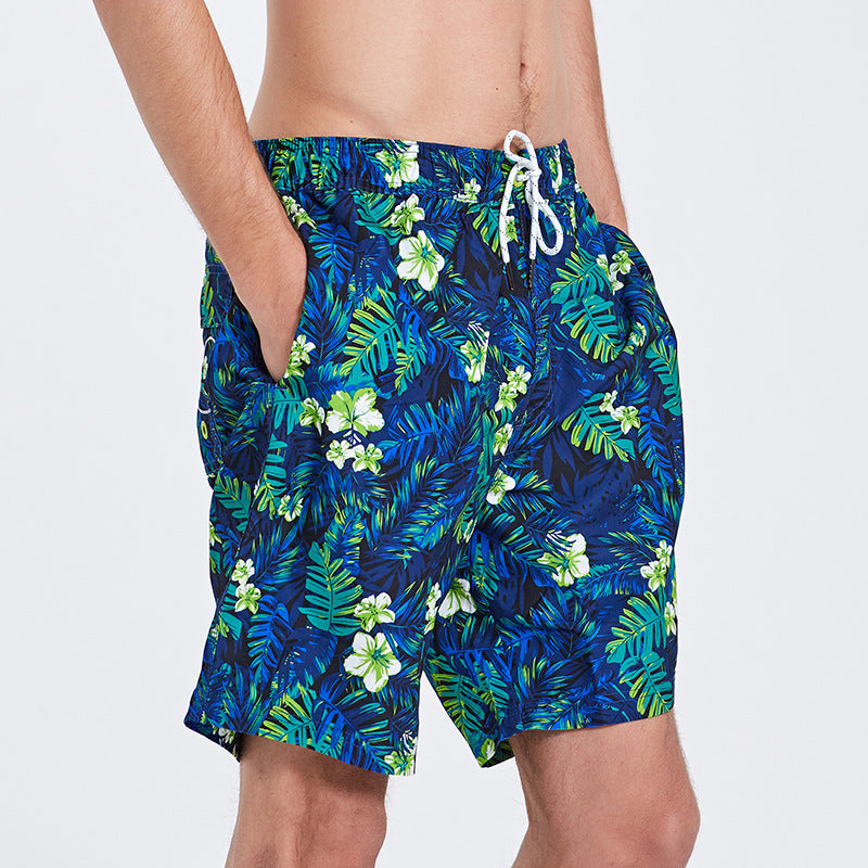 Men’s Quick-Dry Beach Shorts – Loose Fit Five-Point Swim Trunks (Plus Size Available)
