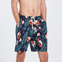 Men’s Quick-Dry Beach Shorts – Loose Fit Five-Point Swim Trunks (Plus Size Available)