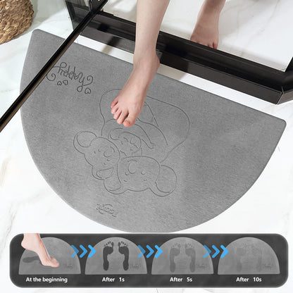 Bathroom diatomite mat set