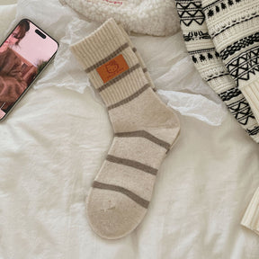 women's wool blend mid-calf socks