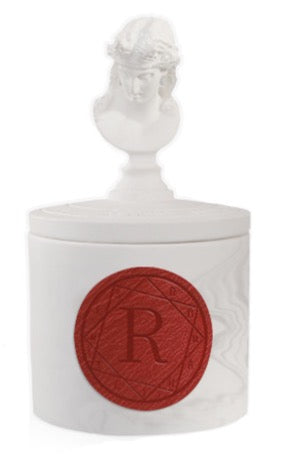 Plaster sculpture scented candle