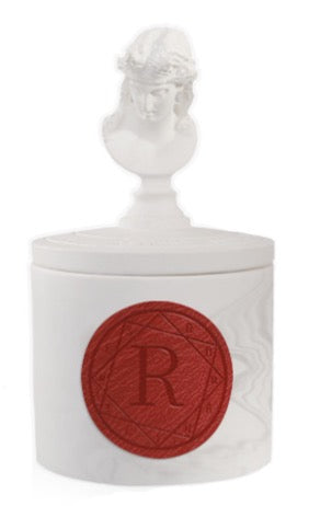 Plaster sculpture scented candle