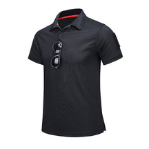 Men’s Summer Elastic Round Neck  Sports T-Shirt –