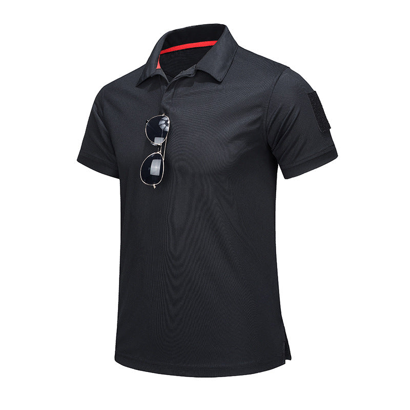 Men’s Summer Elastic Round Neck  Sports T-Shirt –