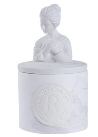 Plaster sculpture scented candle