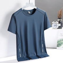 Men’s Quick-Dry Ice Silk Breathable Short-Sleeve T-Shirt