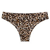 women's seamless leopard print briefs 