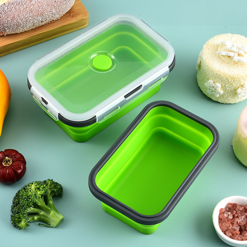 Silicone foldable lunch box /container *4 pcs