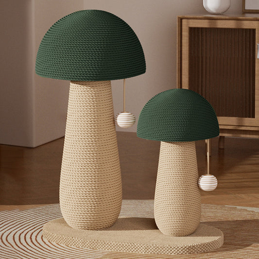 Sisal cat scratching mushroom shape