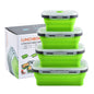 Silicone foldable lunch box /container *4 pcs