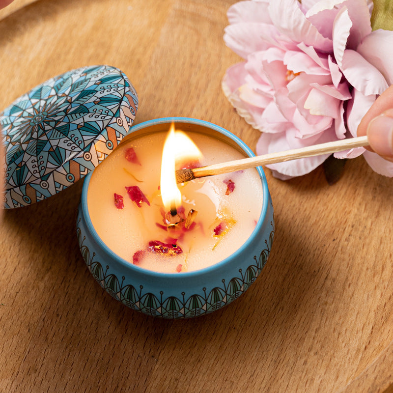 Aluminum can scented candle