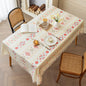 Bohemian style cotton-linen tablecloth