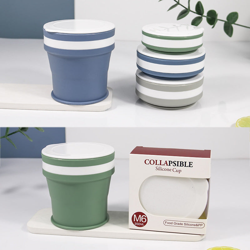 Sillicone foldable & portable coffee cup