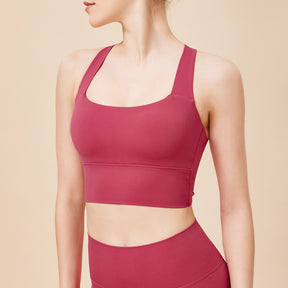 Women's cross back sports bra