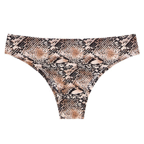 women's seamless leopard print briefs 