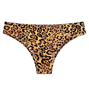 women's seamless leopard print briefs 
