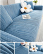 Raised flannel elastic sofa cover